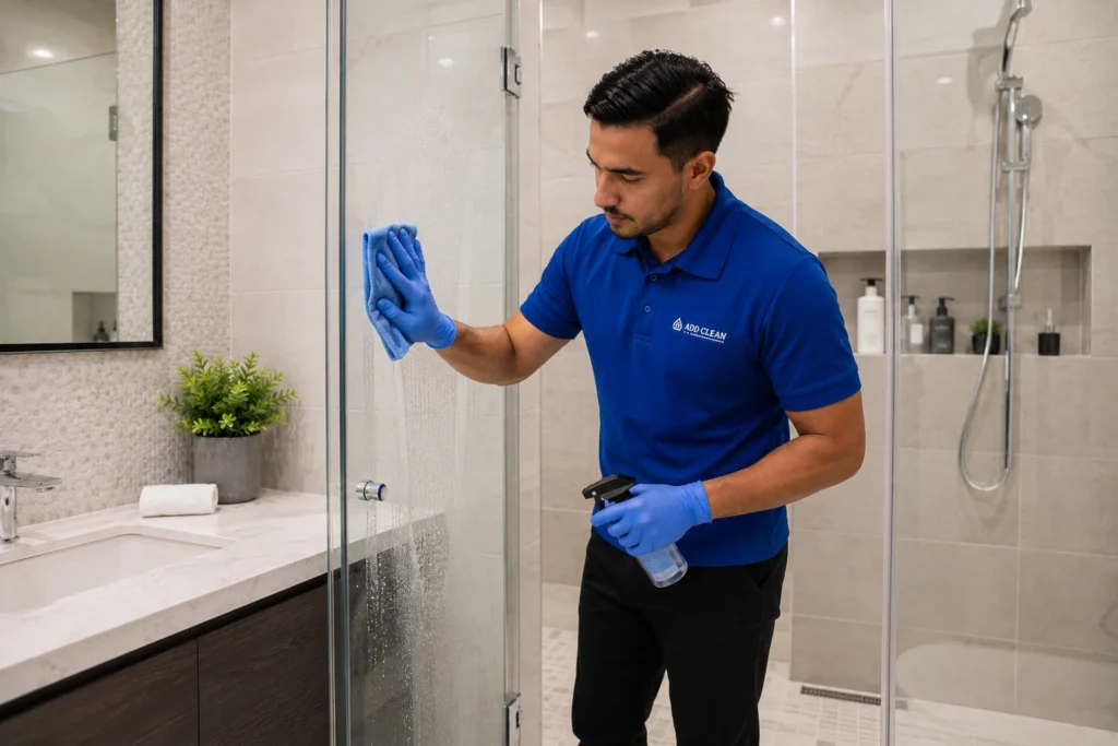 Freshly deep cleaned bathroom in a Perth house